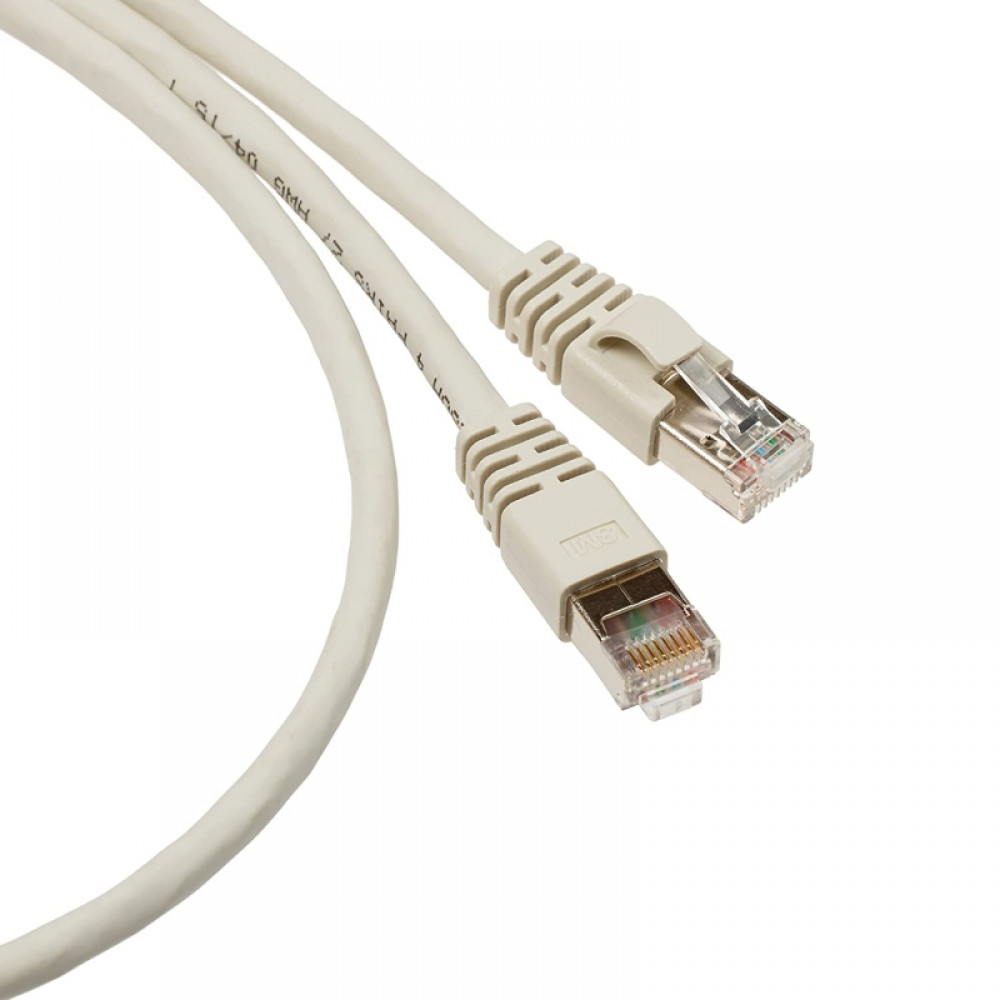 Патч-корд кат. 5e, 26AWG, RJ45-RJ45, серый, 0.5м, SF/UTP